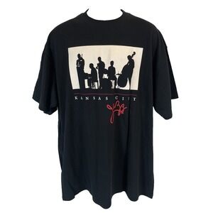 Vintage 1999 The Notables Kansas City Jazz Black T Shirt Men's Size XL Nwot NEW